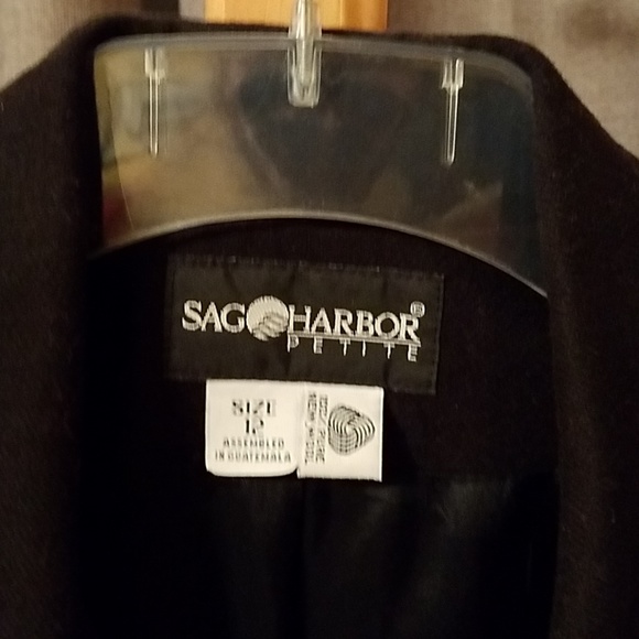 Black wool zipper Blazer - Picture 2 of 5